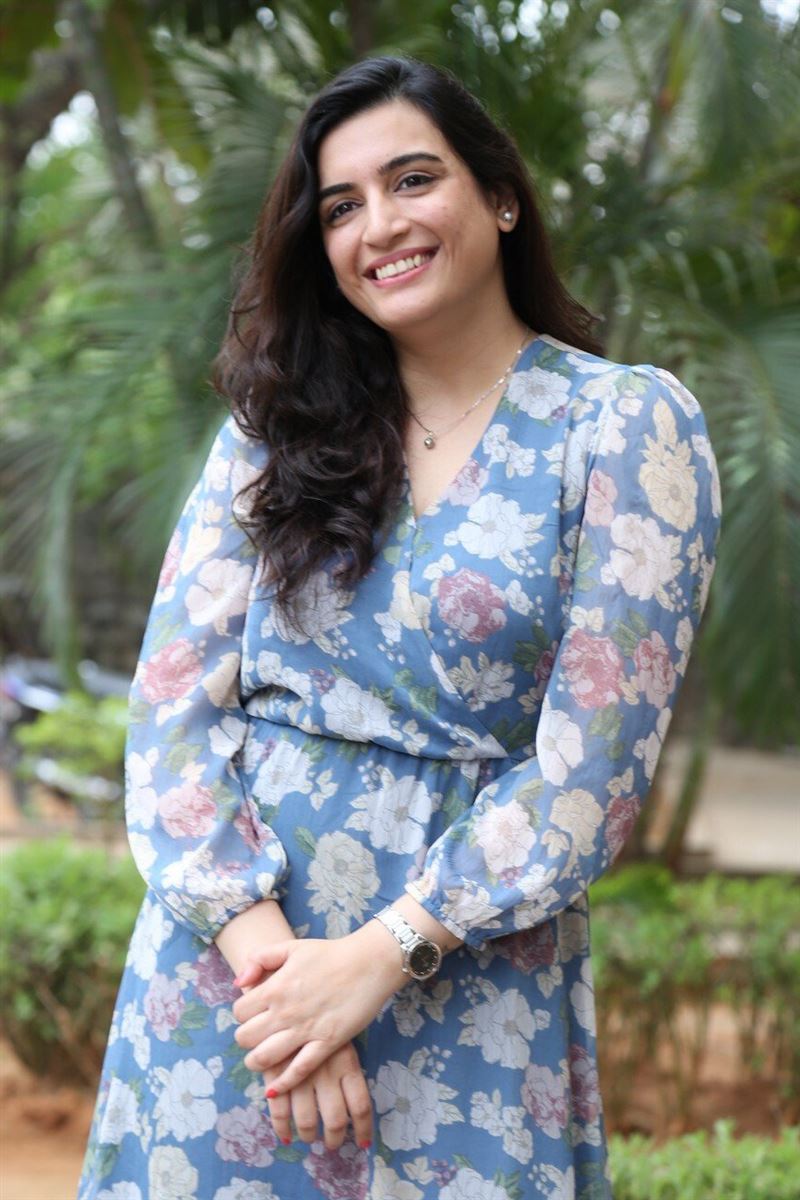 Telugu Actress Krishna Manjusha at Konchem Hatke Movie Launch